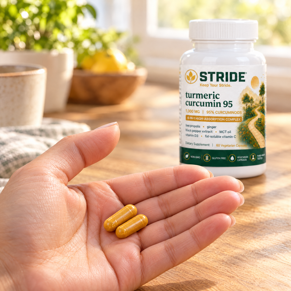 stride capsules hand